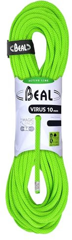 Beal Virus 10MMx80M SOLID Green Kletterseil, Uni, Einheitsgröße