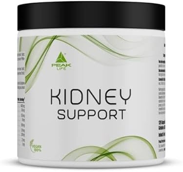 PEAK Kidney Support - 120 Kapseln I 15 Portionen I zur Unterstützung der Nieren mit Astragalus Extrakt, Hawthorn Extrakt, Sellerie I zur Entwässerung I vegan