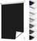 smartdemo Verdunklungsrollo ohne Bohren & mit Bohren, Klemmrollo Fensterrollo Schwarz 80x120cm(BxH), Thermorollo Sichtschutz und Sonnenchutz, Klemmrollo rollos für Fenster & Tür