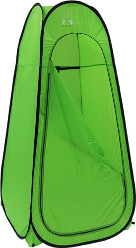 C.A.O. - - Cabine de Douche en 190T Polyester/PU - Couleur Vert - Longueur 100 cm - Largeur 100 cm - Hauteur 200 cm