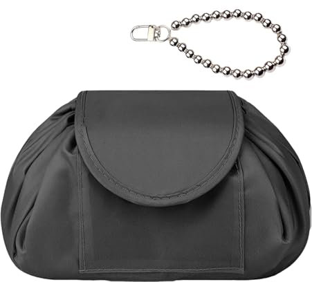 GWAWG Kordelzug Make-up Tasche, Reise Tragbare Große Kapazität Make-up Kosmetiktasche Wasserdichter Make-up Speicher Organiser, One-Step Organizer Makeup Tasche Kosmetikbeutel für Lazy Damen