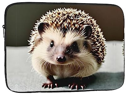 Laptophülle mit niedlichem Igel, 15,6 Zoll (39,6 cm), langlebig, Computer-Tragetasche, Schutzhülle, Aktentasche, Handtasche, Computertasche