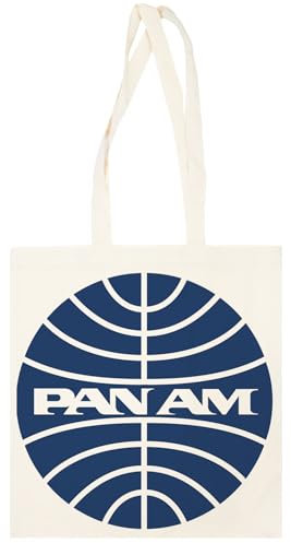 Pan Am Mid 1950s Globe Inverted Unisex Beige Totebag Wiederverwendbare Tasche