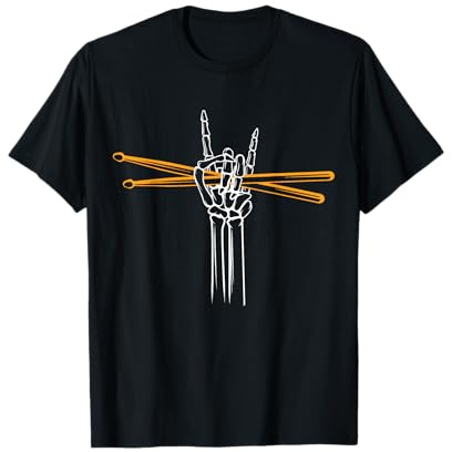Drummer Schlagzeug Rock Schlagzeuger Drumsticks T-Shirt