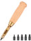 HO-SFSM 6-Teiliger Automatischer Lochstanzer, Schrauben Locher, Lederstanze mit 6 Pcs Loch Durchmesser 1-4mm, zum Nähen, Leder, Papier, Basteln
