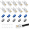 10 Piezas Conector RJ45 Cat 7 Conectores Ethernet, con Guia y Funda RJ45, Pass Through Enchufe macho Protección contra dobleces Ojal de ayuda a la inserción para Ethernet Cat 7 Cat6a 8 polos Plug