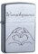 Zippo Feuerzeug mit Gravur, personalisierte Geschenke Männer, Hochzeitstag Geschenk für Mann Freund, Sturmfeuerzeug Männergeschenke, Geburtstagsgeschenk Zippo Zubehör (Ich Liebe Dich)