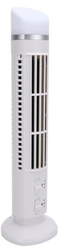 Zunate Ventilateur sans Pales, Ventilateur Oscillant alimenté par Batterie ou USB, Ventilateur sans Pales de Bureau Silencieux Compact et Portable avec Lumière, Ventilateur
