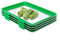 Food Preservation Tray, Frischhaltetablett Kreative Aufbewahrungsschale Lebensmittelkonservierungsschale Vakuumdichtung Frischhaltedosen für den Kühlschrank lecker und nahrhaft bleiben (Grün-4pcs)