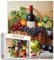 Red Wine Jigsaw Puzzles 1000 Piece for Adults, Families(Wine Bottle,Grape,Apple,Orange,Grape Leaves,Basket) Pieces Fit Together Perfectly 19.7''x27.6''inch Fruit Performance Frameable Magic Puzzle Art