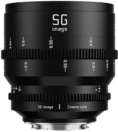 SGimage 50mm T1.4 Cine-Objektiv Vollformat-Festbrennweite für E-Mount-Kameras für A7 III IV A7RIV A7SIII A7C A9