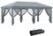 Outsunny Gazebo Pieghevole 6x3 Pop Up con 6 Zanzariere Rimovibili, Altezza Regolabile e Borsa da Trasporto, Gazebo da Esterno in Acciaio e Tessuto Oxford, per Giardino, Feste, Campeggio, Grigio