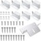 Lot de 8 supports de panneau solaire Z avec écrous et vis, pour montage sur toit de caravanes, bateaux, toits, murs