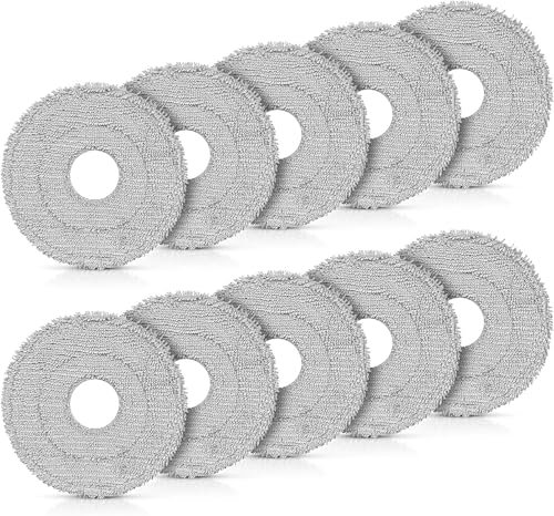 lot de 10 Lingettes pour Dreame L10s Ultra Gen 2 / L10s Pro Ultra / X40 Ultra / X40 Master / L40 Ultra / X50 Ultra Complete, pour Mova E30 Ultra, Tampons de Nettoyage en Microfibre Lavables
