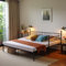 buybyroom Single Metal Sofa Bed with Pull Out Trundle - Daybed, Chair Bed for Living Room, Guest Room, Black Iron Bed Frame Space Saving Apartment Sofa