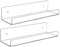 Angoily 2 Pezzi mensola del bagno Bagni porta doccia mensole del bagno Titolari organizzatore scaffale del bagno organizer per la doccia del bagno Contenitore per doccia a parete Acrilico