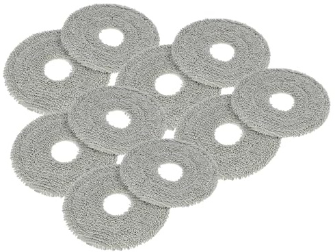 vhbw 10x Wischtuch Ersatz für Dreame RMP8 für Wischroboter, Putzroboter - Mopptuch, Wischmopp-Pad - Mikrofasertuch