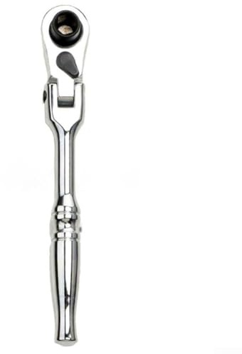 Bestgle Lot de 2 mini tournevis à cliquet 2 en 1, clé à cliquet 6,35 mm, 72 dents, douille pivotante flexible et tête de tournevis