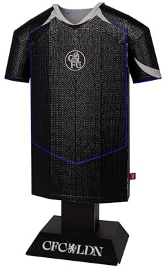 Chelsea FC 25/26 Official Third Metal Football Shirt - Officially Licensed Miniature Alloy Replica Jersey Collectible Display Gift - Personalise Customisable Name & Number Decals