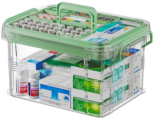 Ant Warrior Scatola per medicinali, Scatola porta medicine da casa, multifunzionale, Medicine box, per la casa,all'aperto, 31x21x15cm