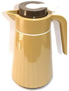ATER Isolierkanne 1 Liter Serie Reflection Innen aus Glas Farbe Sand