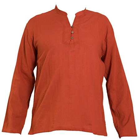 PANASIAM Shirt, 'K', 3button, r.Brown, L, Longsleeve