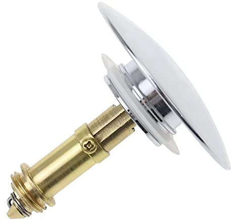 2 Tappi Pop-up per lavello, Tappo di Scarico Push, Tappo a Scatto da 66 mm, Tappo di Scarico per lavabo da Cucina e Bagno