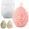 Stampo in Silicone per Uova di Pasqua, Stampo per Candele In Silicone, Stampo In Silicone per Uova di Pasqua 3D per Decorazioni per Torte, Sapone, Regali di Pasqua