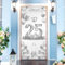 MONCAP Silberhochzeit Deko Banner 90x180cm 25 Silberne Hochzeitsbanner 25. Hochzeitstag Deko Silberhochzeit Tür Banner Silberhochzeit Hintergrund für 25. Hochzeit Jubiläum Dekoration