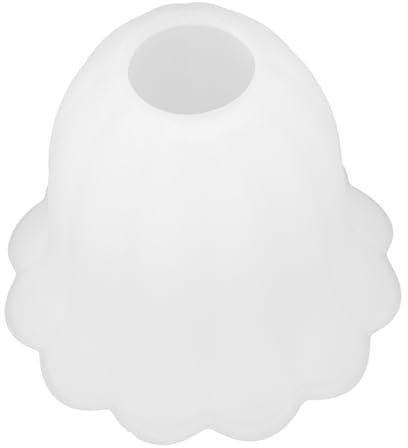 Housoutil Milchglas-Lampenschirm Trompetenblumen-Lampenschirm Kronleuchter-Lichtschirm Aus Glas Ersatz-Lichtabdeckung Für Kronleuchter Stehlampe Wandlampe Tischlampe