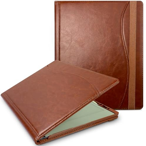 E Net-Case Étui pour Tablette Remarkable Paper Pro 11,8 (Sortie en 2024) – Étui en Cuir amélioré pour Papier numérique Remarkable Paper Pro avec Support et Porte-Stylo (Marron)