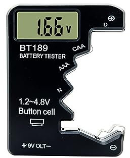 WESLNN LCD Display Universal Battery Voltage Meter Indicate Volt Tester Checker Battery Tester(Black)