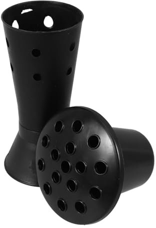 Cabilock Olla De Cementerio Titular De La Flor De La Tumba Jarrón De Cementerio Conos De Flores Insertos De Jarrón para Tumba De Cementerio Suministros De Cementerio Black El Plastico