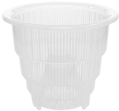 Toyvian Root-Control Breathable Plastic Flower Pot 15cm with Air Column for Indoor Succulent and Orchid Planting Container Gardening Planter