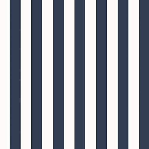SD36124 - Stripes & Damasks Blue White Stripes Galerie Wallpaper