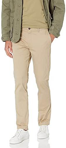 Amazon Essentials Homme Pantalon Chino en Tissu Stretch Confortable Délavé Coupe Skinny