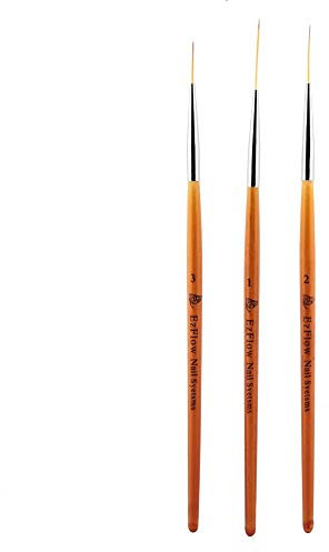 Nail Art Liner Pen, pinceau de ligne de dessin Nail Art, stylo de peinture, ensemble d'outils de pointage des ongles, 3Pcs