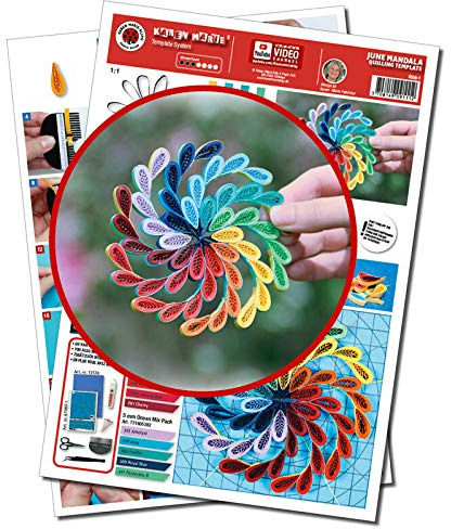 Karen Marie Klip Papirmuseets By A/S Quilling Template, Juni Mandala