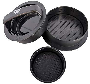 Wolfcut Burgerpresse - Hamburgerpresse 3 in 1 aus Kunststoff