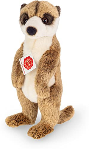 Teddy Hermann 92655 Erdmännchen stehend 29 cm, Kuscheltier, Plüschtier mit recycelter Füllung
