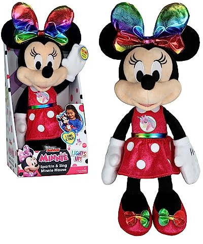Minnie Disney Junior Mouse Sparkle & Sing 13-Inch Feature Plush
