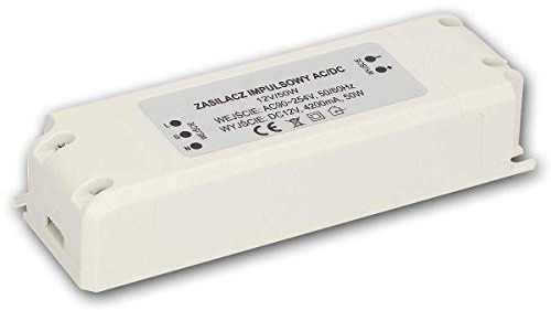 world-trading-net - LED Transformator WTN-D50 0-50W 12V, 185x64x23mm, LED Driver, Konstantspannungs-Netzteil, Trafo 12 Volt, Vorschaltgerät, EVG, LEDs Drossel, Treiber stabilisiert, 50 Watt