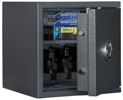 Format Kurzwaffentresor KWT 2000, Doppelbartschloss mit 2 Schlüsseln, Grad 0 nach EN 1143-1, H40.5xB40xT42 cm, 61 kg