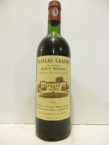 haut-médoc château grandis cru bourgeois rouge 1981 - bordeaux