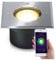 lambado® Flacher LED Bodenstrahler für Aussen mit RGB Farbwechsel dimmbar - Alexa & Google Home steuerbar per App - Bodenleuchte/Bodeneinbaustrahler IP67 aus Edelstahl - Befahrbar & Wasserdicht