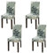 Aisprts Stuhlhussen 4er Set Stretch Stuhlhussen für Esszimmerstühle, Abnehmbarer Waschbarer Stühle Schutz Dekoration Stuhlbezug für Haus, Küche, Hotel, Restaurant, Bankett, Hochzeit, Party
