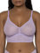 Smart & Sexy Damen Smooth Lace Longline Bralette BH, Halbtransparent, Lilac Iris (Glatte Spitze), small