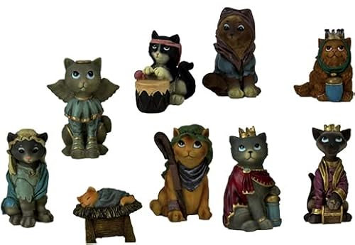 Dekoprojekt Krippenfigur Katzen-Krippenfiguren