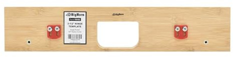 Big Horn 70163 3-1/2 Single Pocket Door Hinge Template – Precision Router Door Hinge Jig for 3.5-Inch Hinges, 5/8 Radius Hinge Mortising Tool for Interior Wood Door Installation