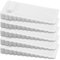 5 Pack Premium Door Wedges - Clear Rubber Anti Slip Heavy Duty Door Stops for Floor Patio (White)
